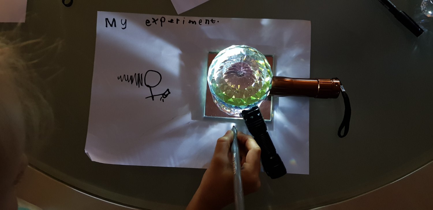 A child's light experiment